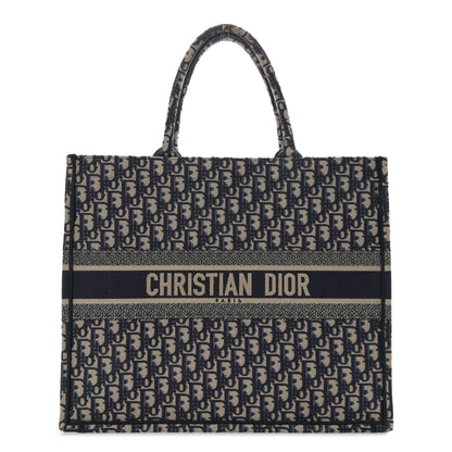 Christian Dior Oblique Large Book Tote Blue Multicolor 1 of 12