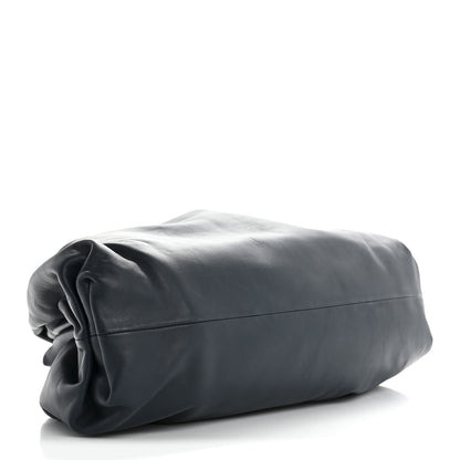 Bottega Veneta Smooth Butter Calf The Pouch Oversized Clutch Deep Blue 4 of 11