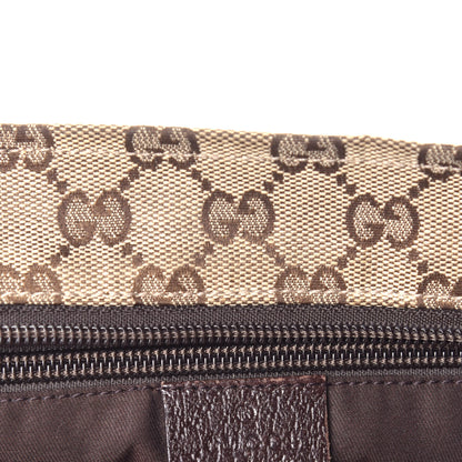 Gucci GG Monogram Medium Web Handle Bucket Tote Dark Brown 10 of 10