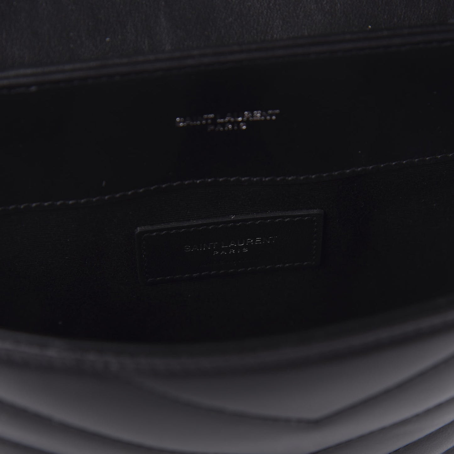 Calfskin Y Quilted Monogram Loulou Document Holder Black