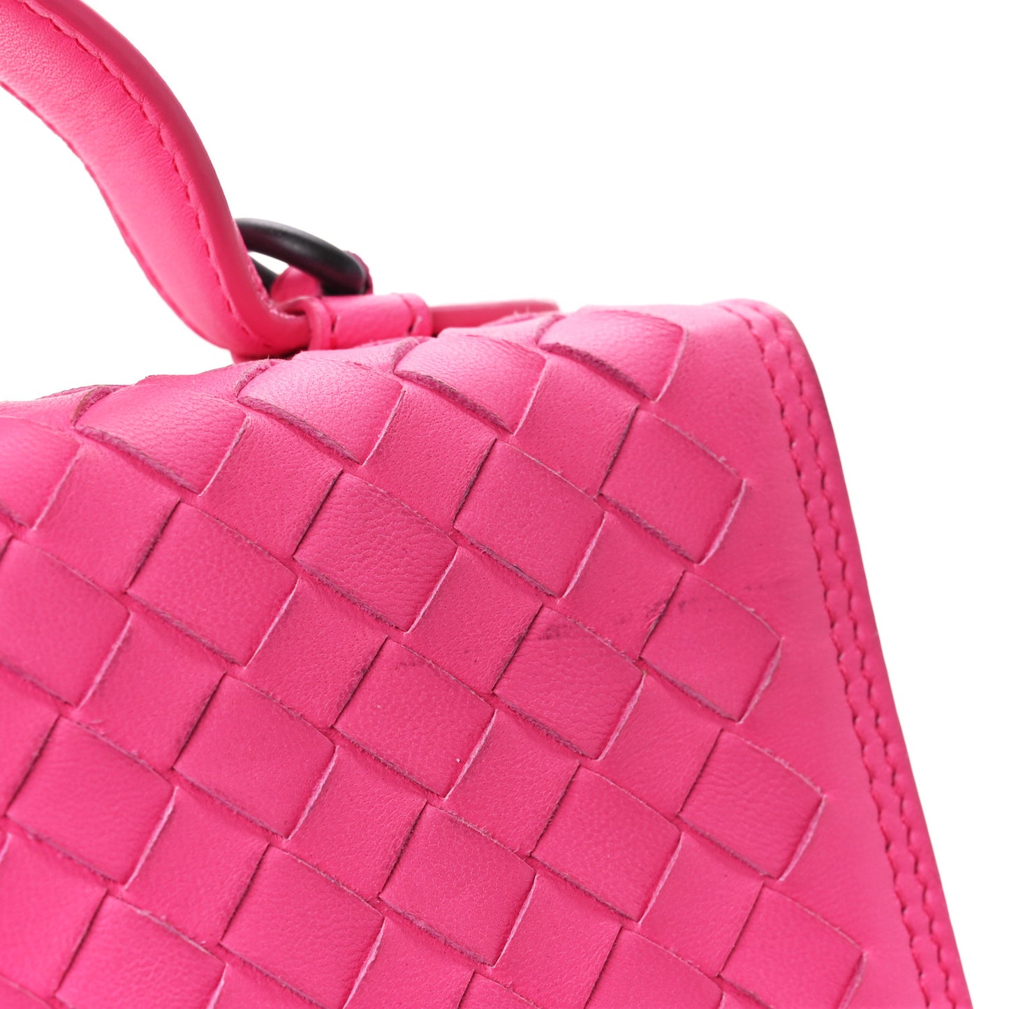Nappa Intrecciato Alumna Bag Rosa Shock