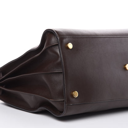 Saint Laurent Calfskin Large Sac De Jour Carryall Dark Brown 8 of 15