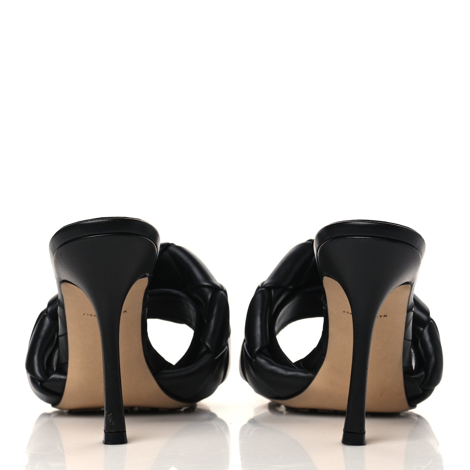 Bottega Veneta Nappa Maxi Intrecciato Lido Mule Sandals 40 Black 5 of 9