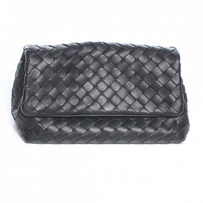 Bottega Veneta Woven Intrecciato Clutch Cosmetic Case Nero Black 1 of 9