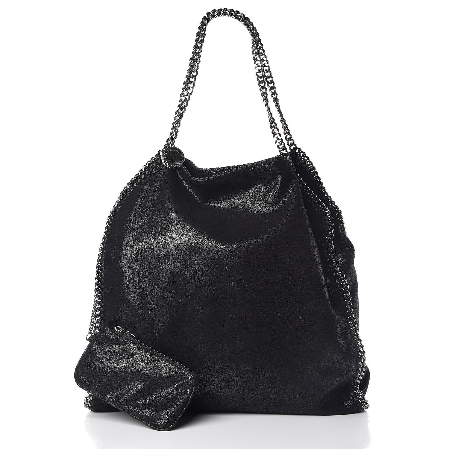 Stella McCartney Shaggy Deer Big Falabella Tote Black 3 of 11