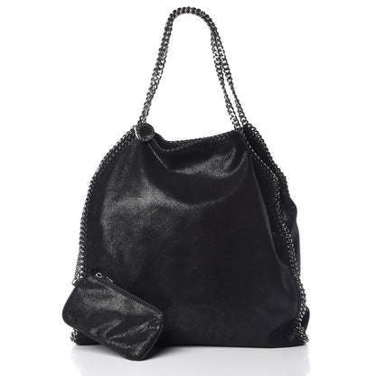 Stella McCartney Shaggy Deer Big Falabella Tote Black 3 of 11