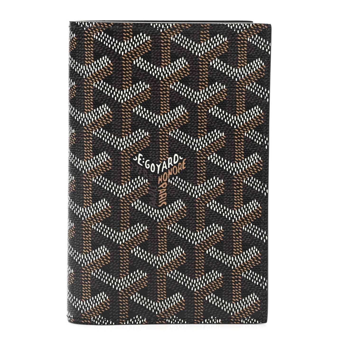 Goyardine Passport Wallet Black