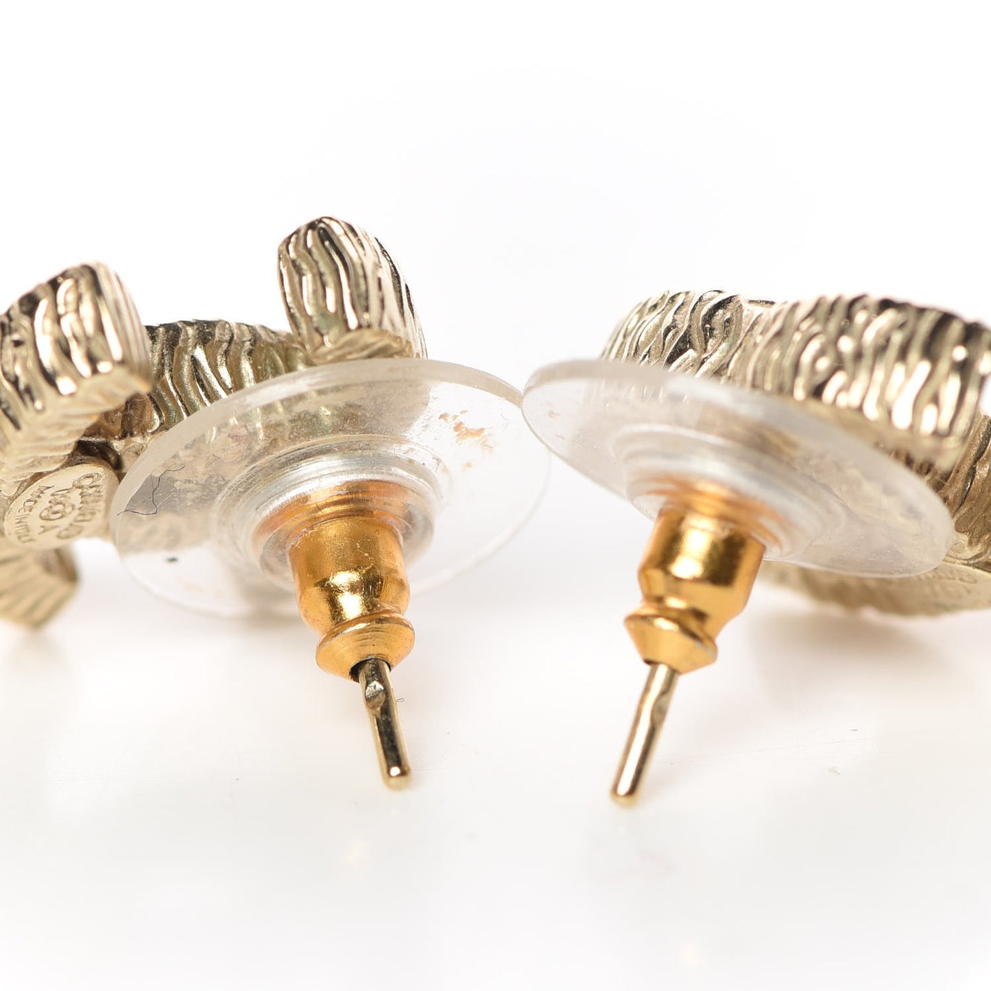 Pearl CC Drop Earrings Gold