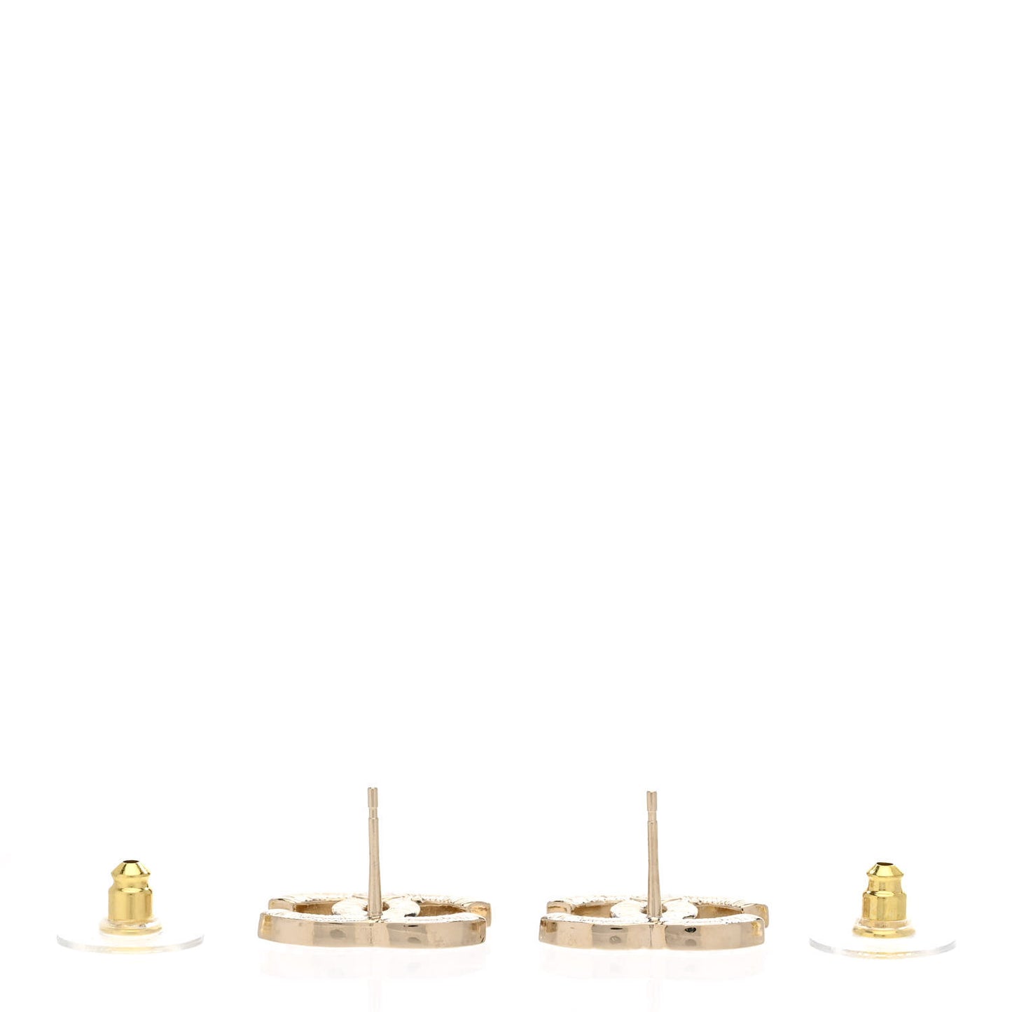 Crystal CC Earrings Gold