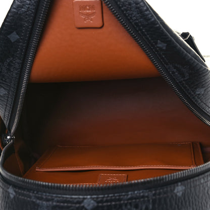 MCM Visetos Small Side Stud Stark Backpack Black 4 of 12