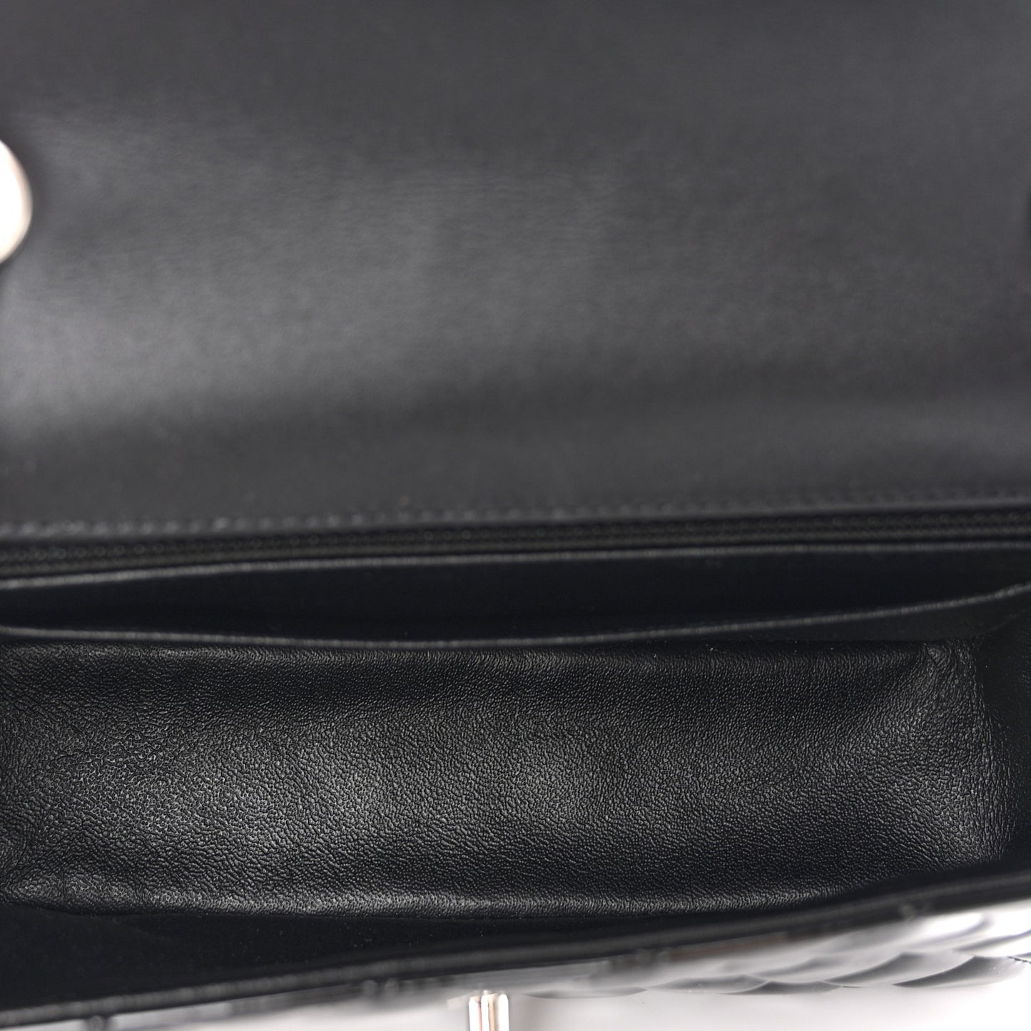 Patent Calfskin Quilted Bi-Color Mini Rectangular Flap Red Black
