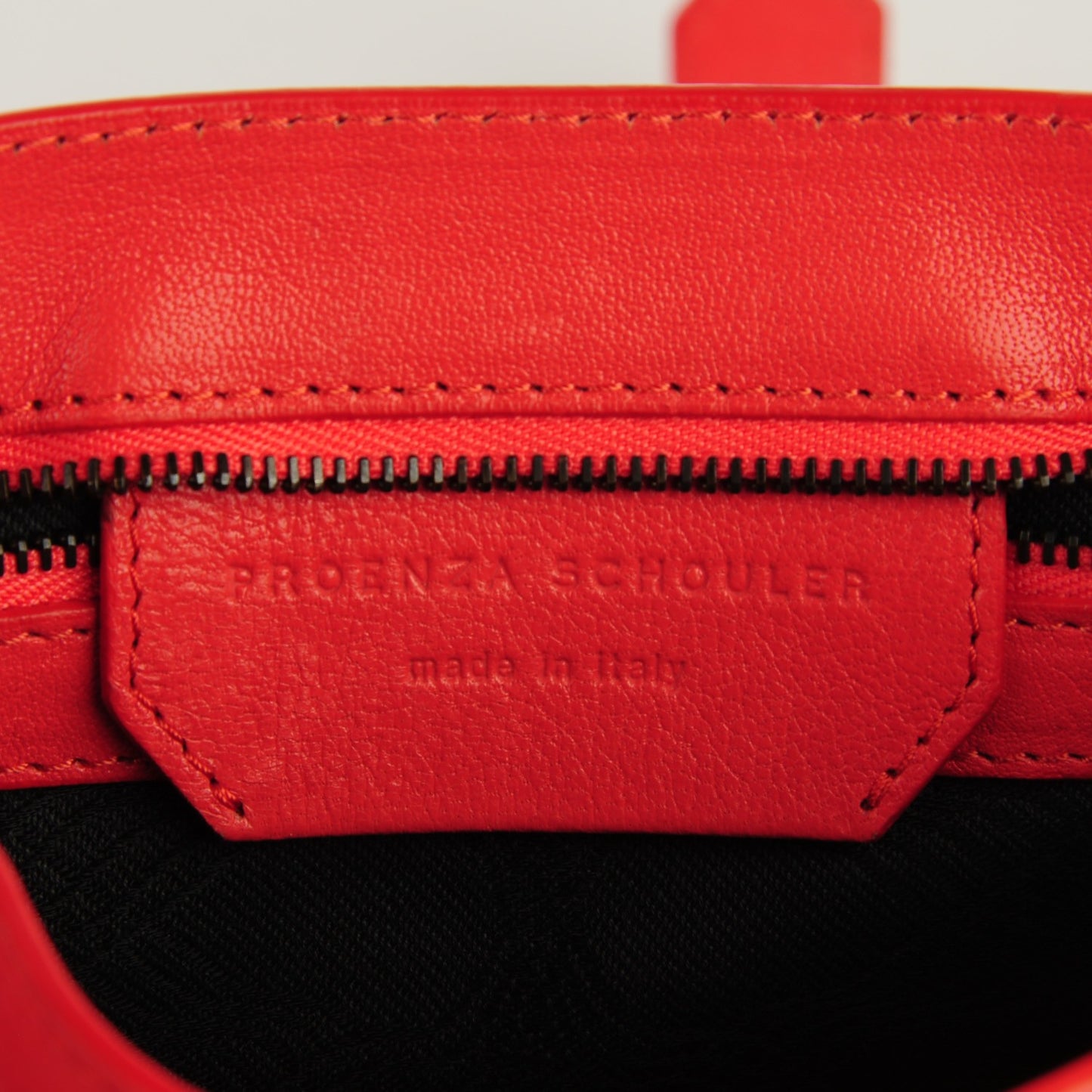 Lambskin PS1 Mini Pouch Messenger Bag Deep Coral