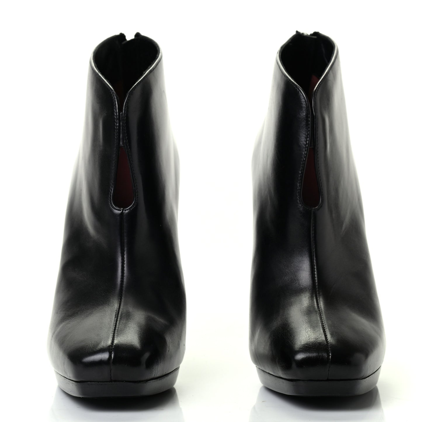 Calfskin Bottine Honey Ankle Booties 36 Black