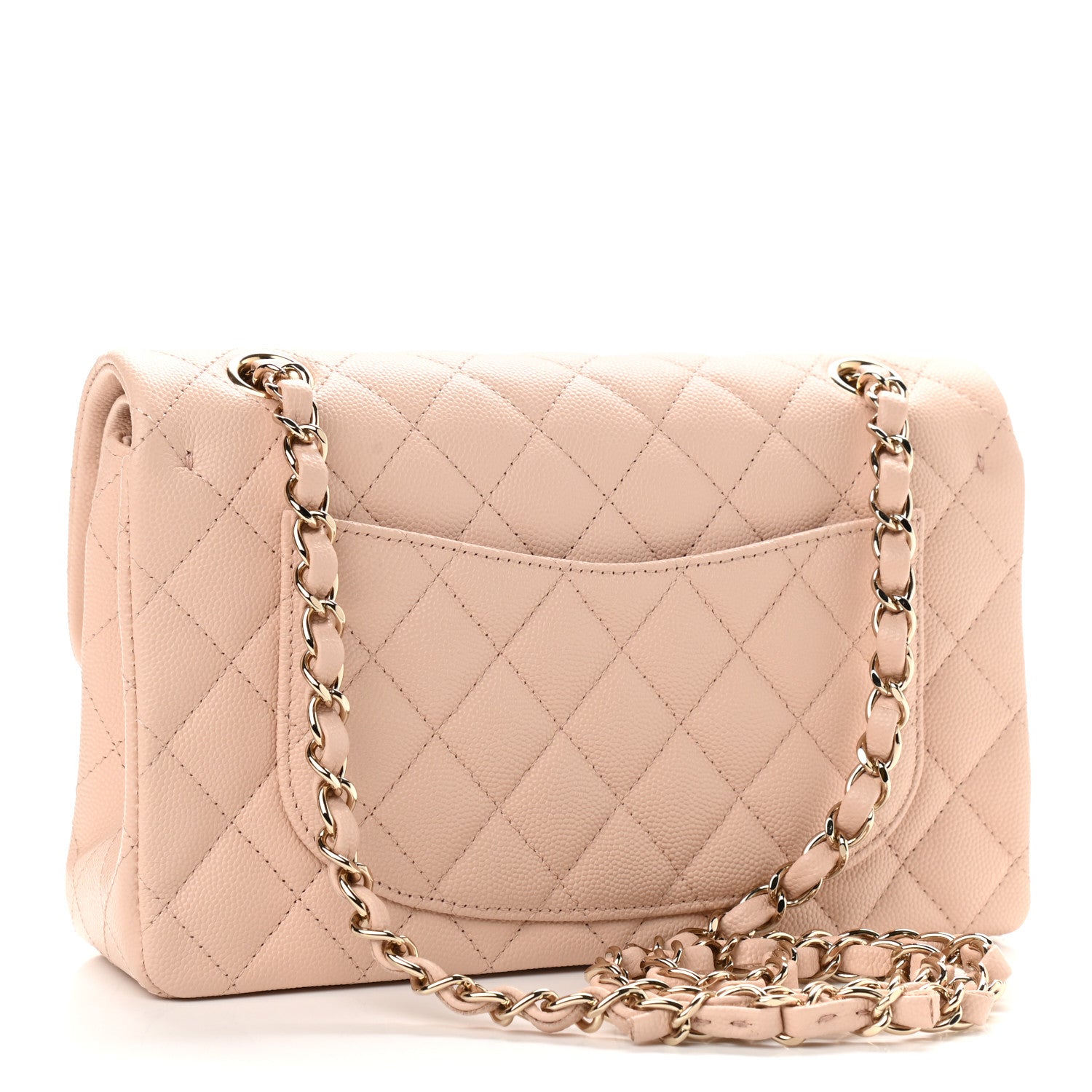 Chanel Caviar Quilted Small Double Flap Beige 3 of 9