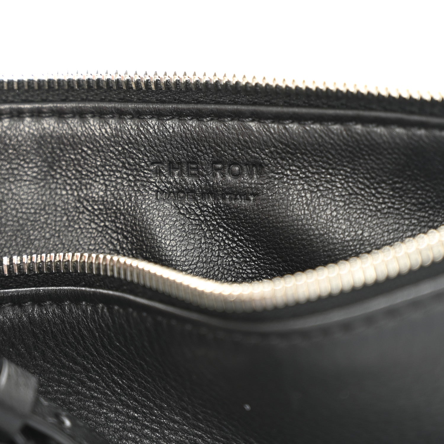 The Row Grained Calfskin 90's Bag Black 6 of 9