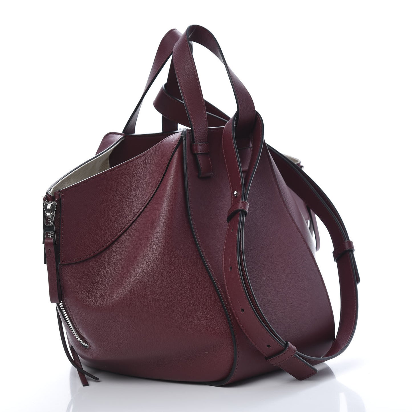 Calfskin Small Hammock Shoulder Bag Malbec