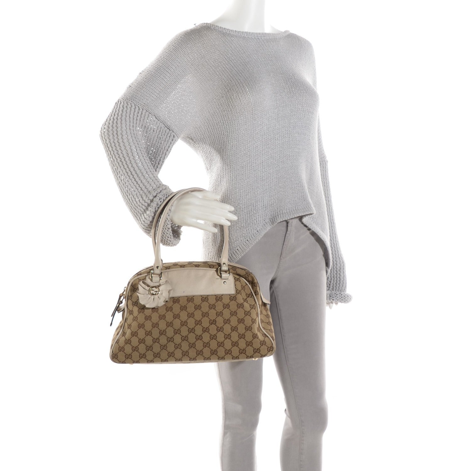 Gucci Monogram Trophy Boston Off White 2 of 12