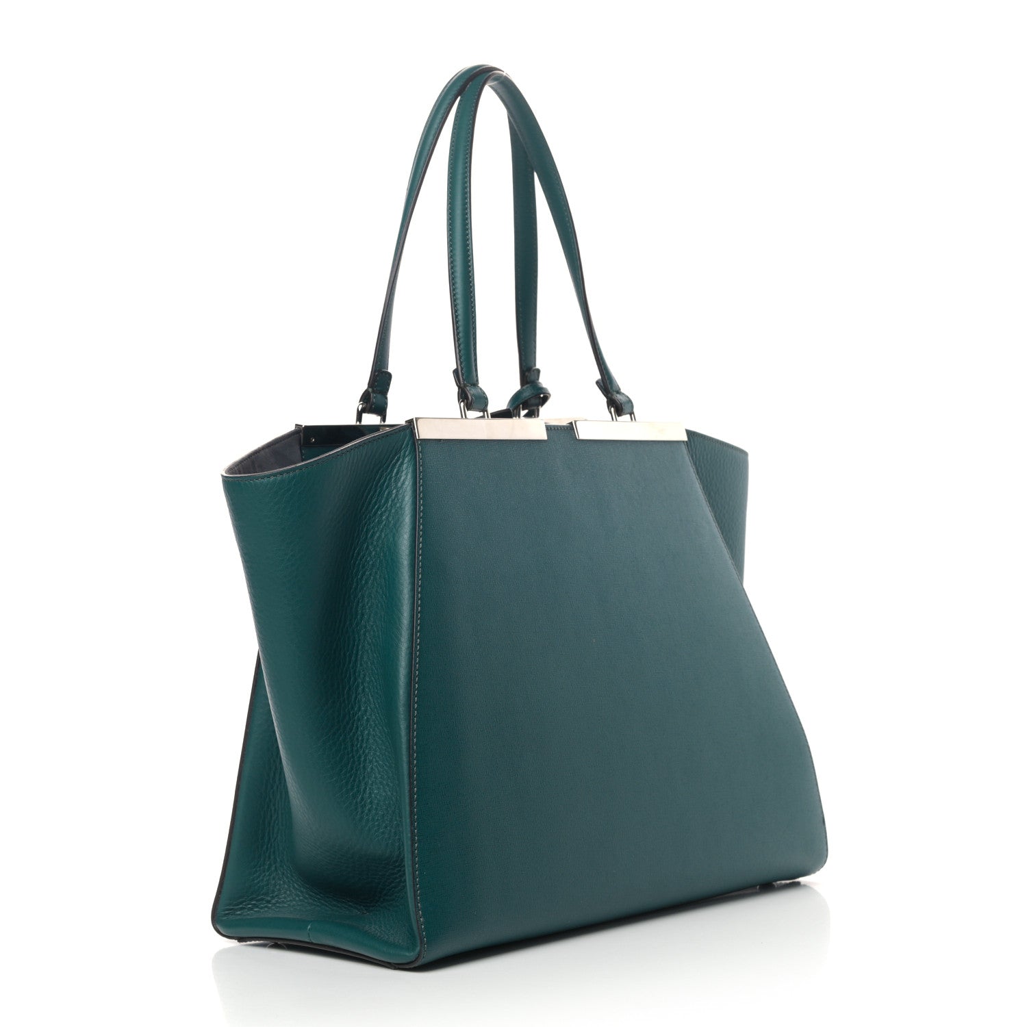 Fendi VItello Elite Flamingo Large 3Jours Tote Oceano 3 of 10