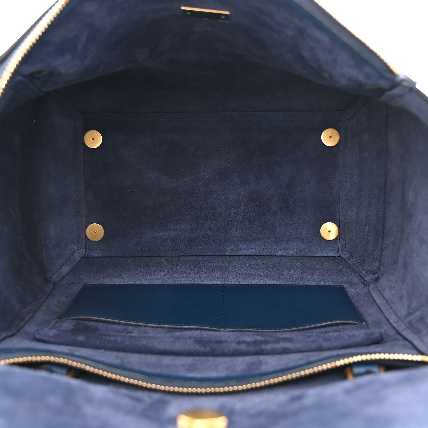 Celine Grained Calfskin Mini Belt Bag Deepsea 5 of 14