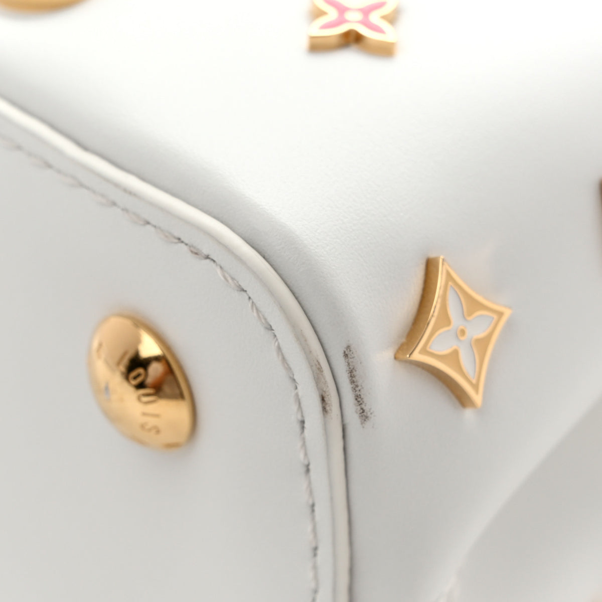 LV X TM Cowhide Mini Capucines East West Multicolor