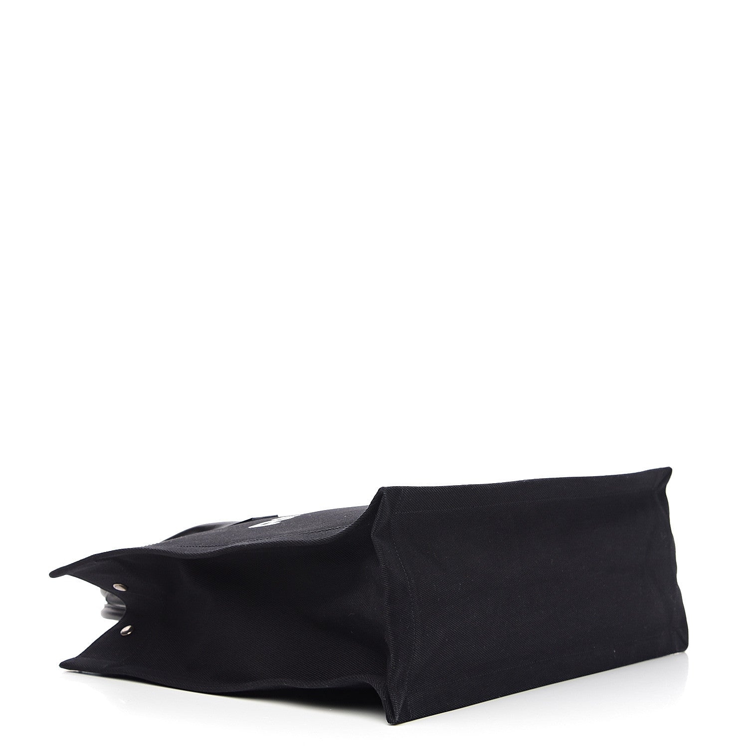 Saint Laurent Linen Calfskin Rive Gauche Tote Black 3 of 10
