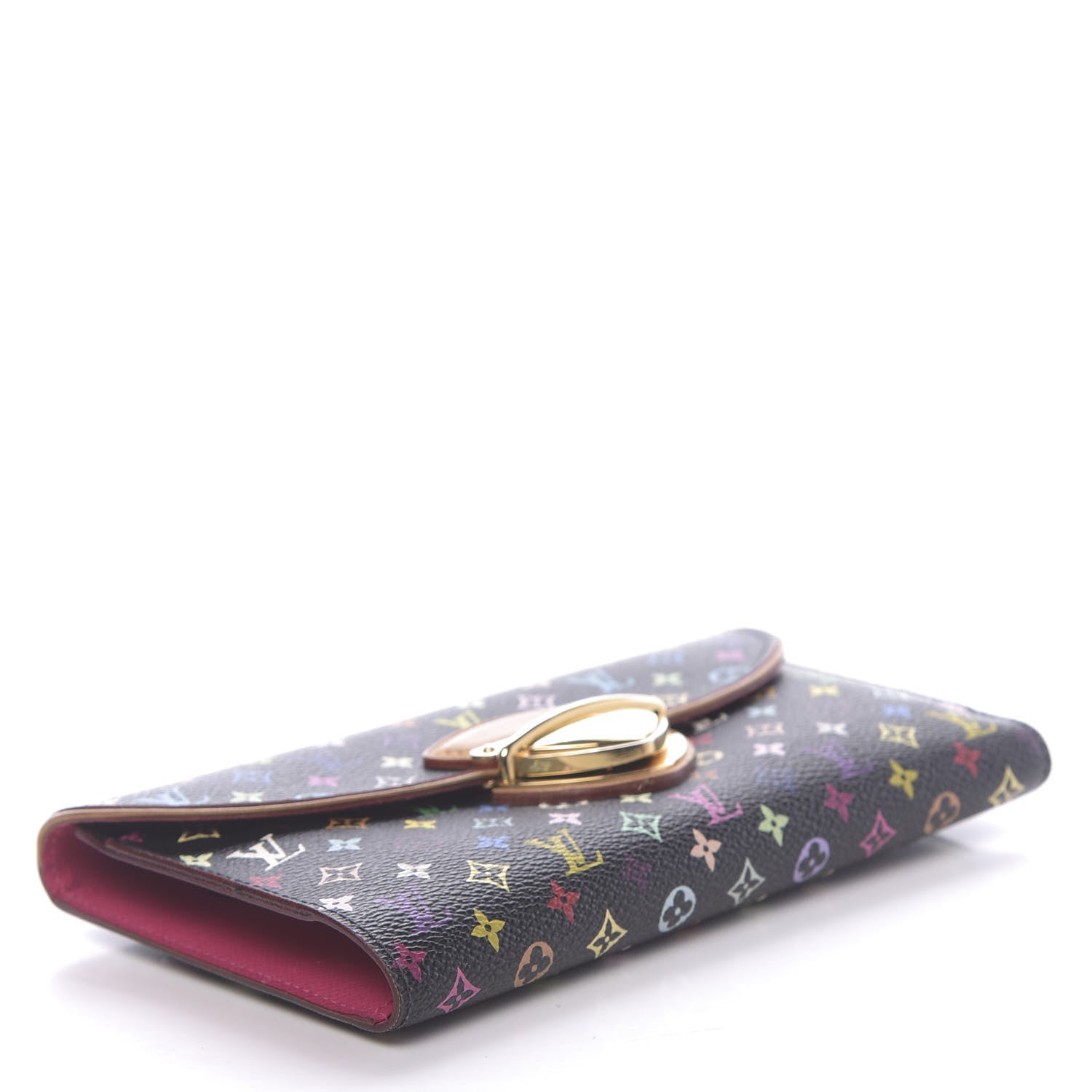 Louis Vuitton Monogram Multicolor Eugenie Wallet Black Grenade 4 of 7