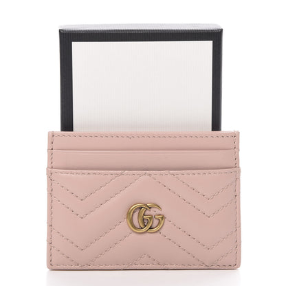 Gucci Calfskin Matelasse GG Marmont Card Holder Perfect Pink 8 of 8
