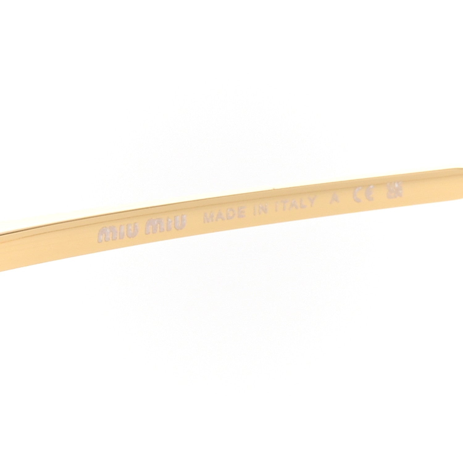 Miu Miu Metal Aube Sunglasses SMUA51 Gold 5 of 7