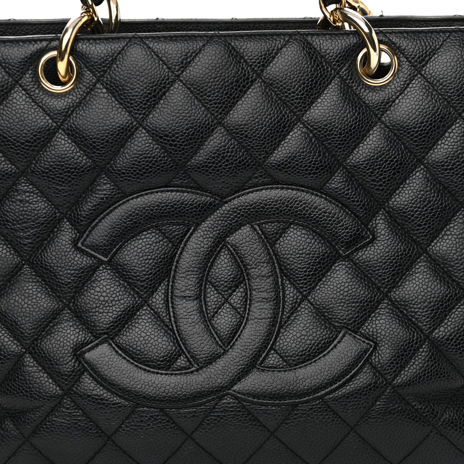 Chanel Caviar Quilted Grand Shopping Tote GST Black 8 of 11