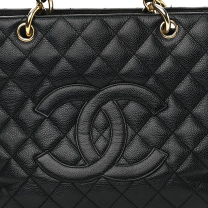 Chanel Caviar Quilted Grand Shopping Tote GST Black 8 of 11
