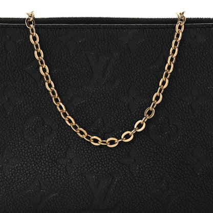 Louis Vuitton Empreinte Double Zip Pochette Black 8 of 16