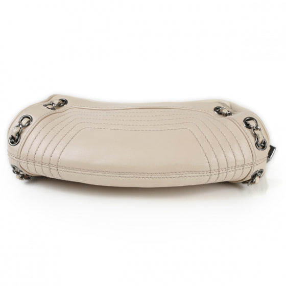 Leather Small Tassel Bag Beige