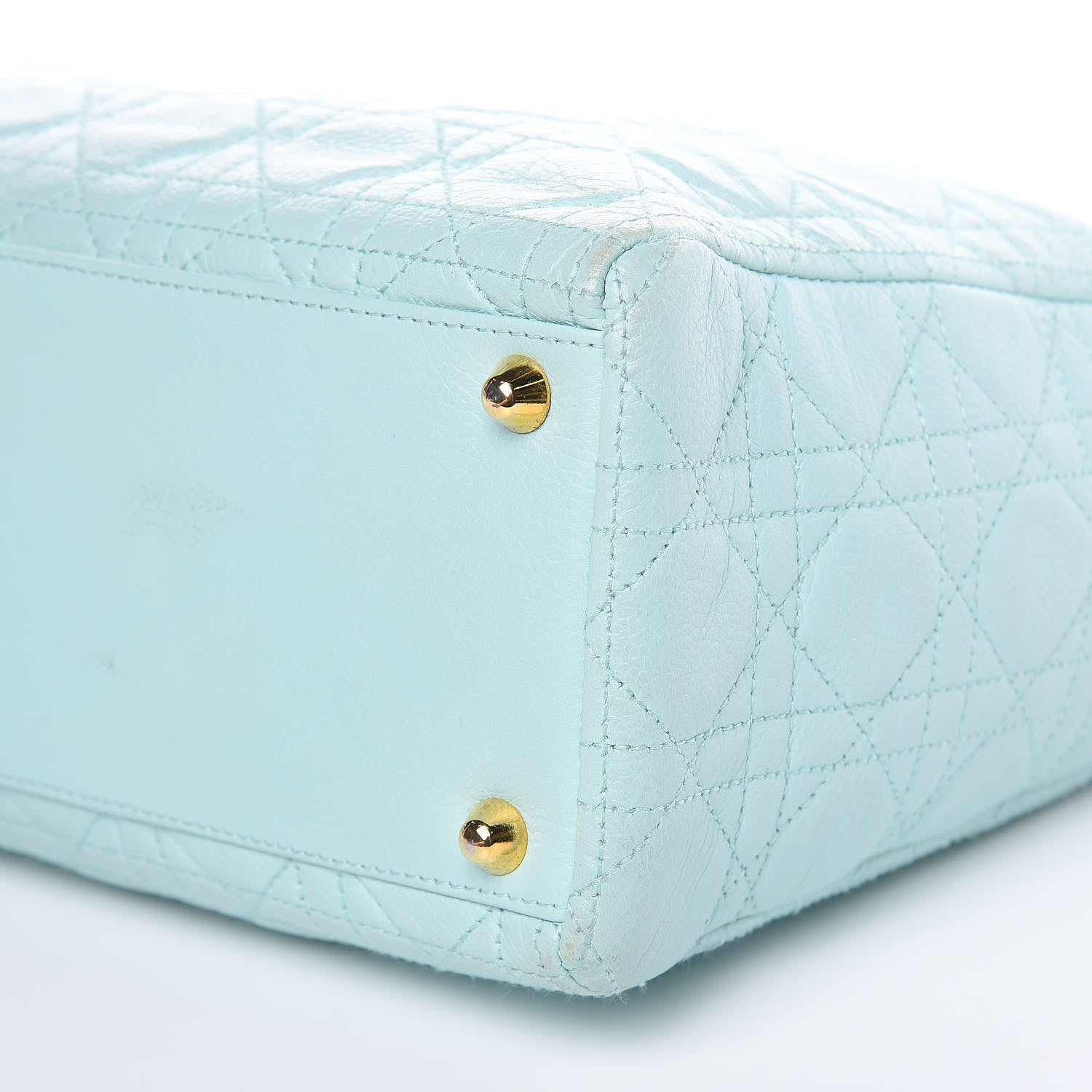 Christian Dior Lambskin Cannage Large Lady Dior Light Blue 10 of 12