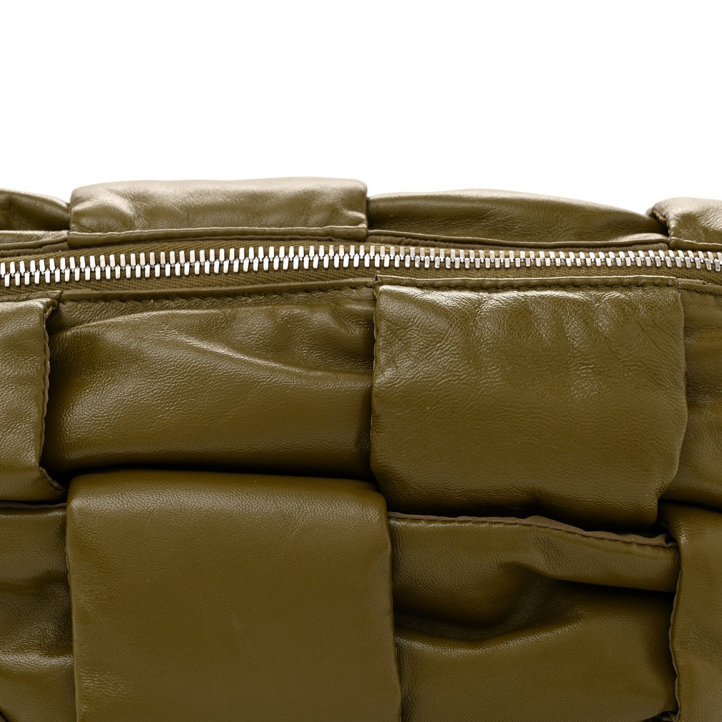 Nappa Intreccio Padded Cassette Bumbag Khaki