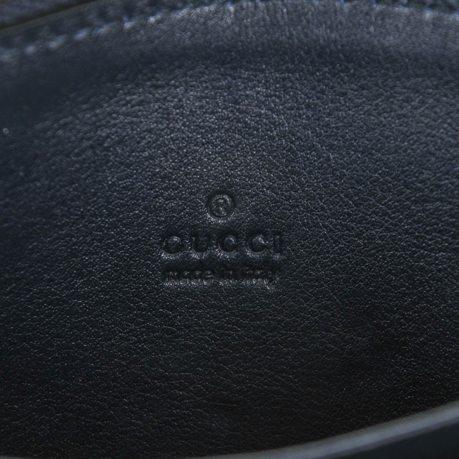 Gucci Microguccissima Zip Around Key Ring Coin Case Blue 6 of 7