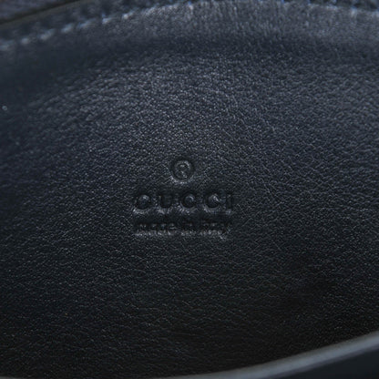Gucci Microguccissima Zip Around Key Ring Coin Case Blue 6 of 7