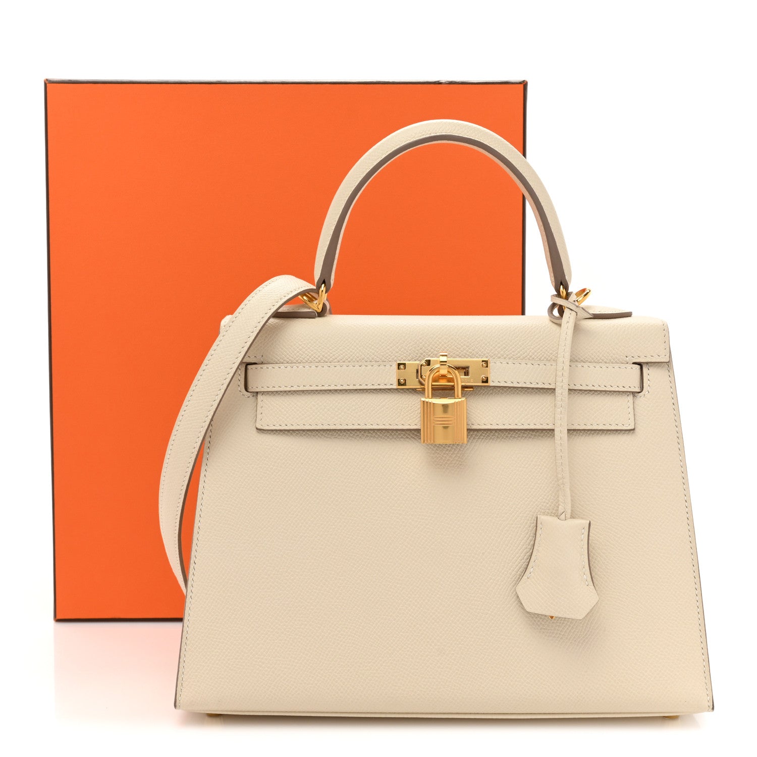 Hermes Epsom Kelly Sellier 25 Craie 14 of 14