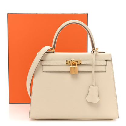 Hermes Epsom Kelly Sellier 25 Craie 14 of 14