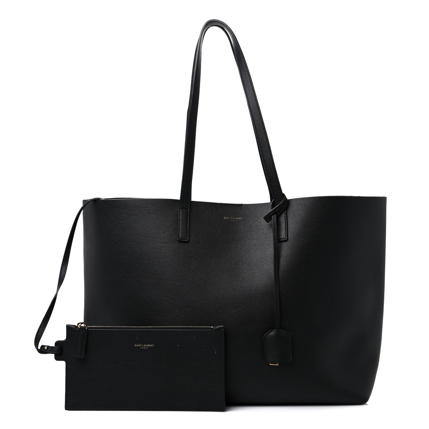 Saint Laurent Calfskin Large Shopping Tote Black 1 of 14