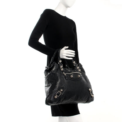 Balenciaga Agneau Giant 21 Silver Hardware Brief Black 2 of 7