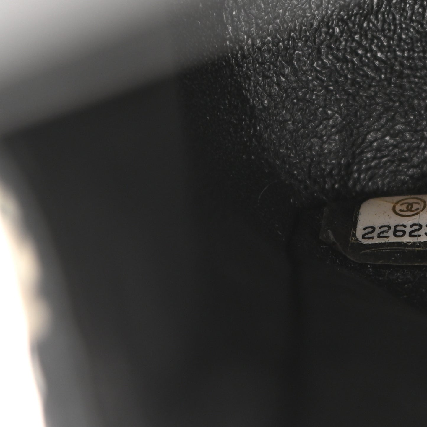 Satin Airline Printed Medium Double Flap Black White