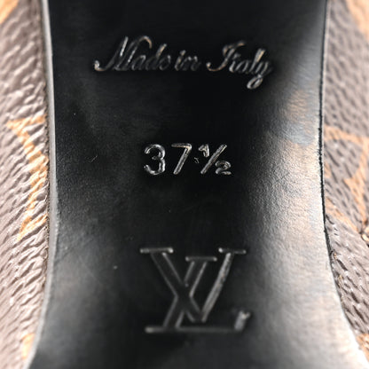 Louis Vuitton Patent Calfskin Monogram Star Trail Ankle Boots 37.5 Black 7 of 9