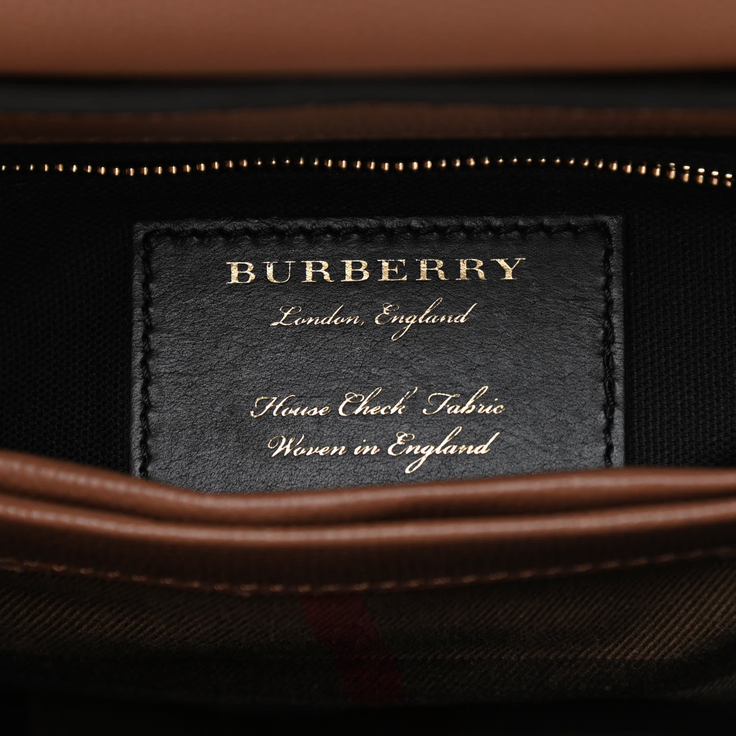 Burberry Derby Calfskin House Check Small Camberley Dark Sand 6 of 13