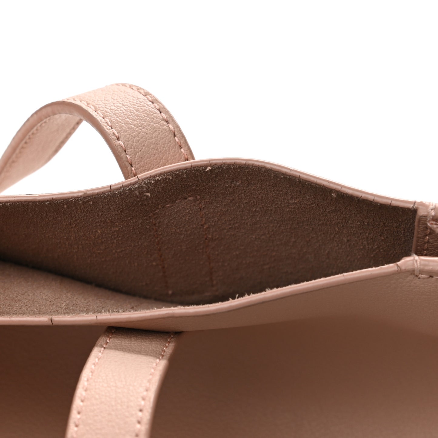 Calfskin Large Shopping Tote Pale Blush