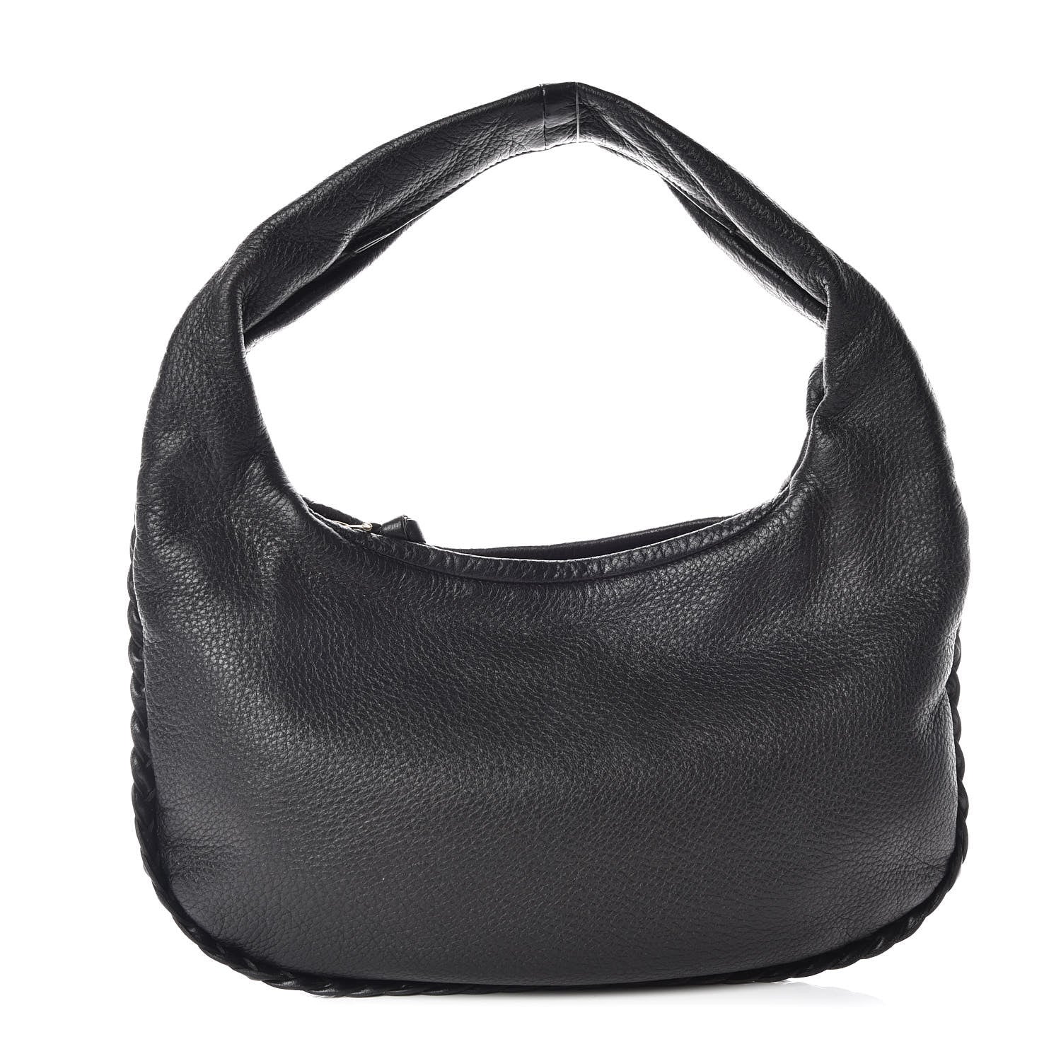 Bottega Veneta Cervo Braided Mini Veneta Hobo Black 1 of 10