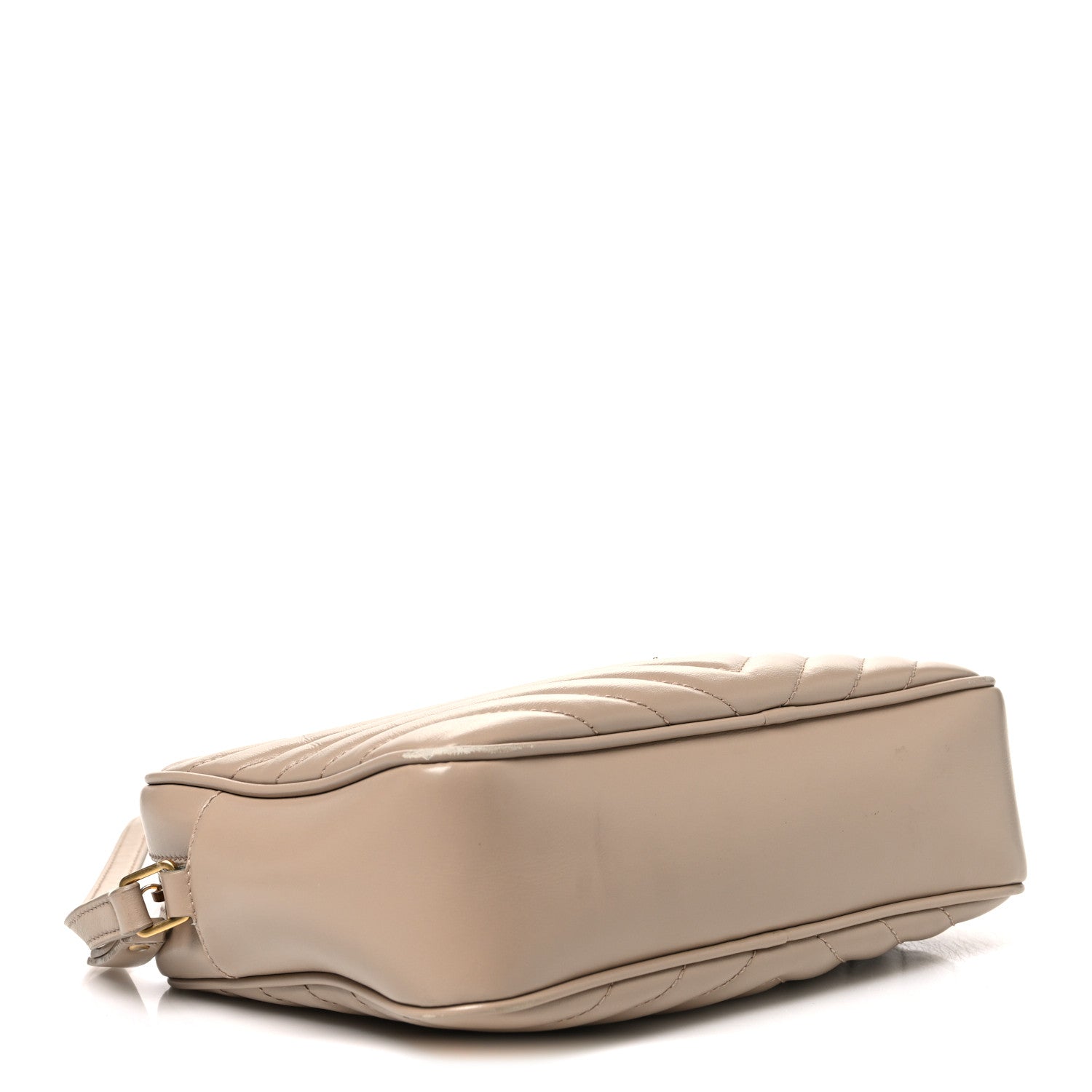 Saint Laurent Calfskin Matelasse Monogram Lou Camera Bag Dark Latte 4 of 12