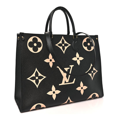 Louis Vuitton Empreinte Monogram Giant Onthego GM Black Beige 3 of 9