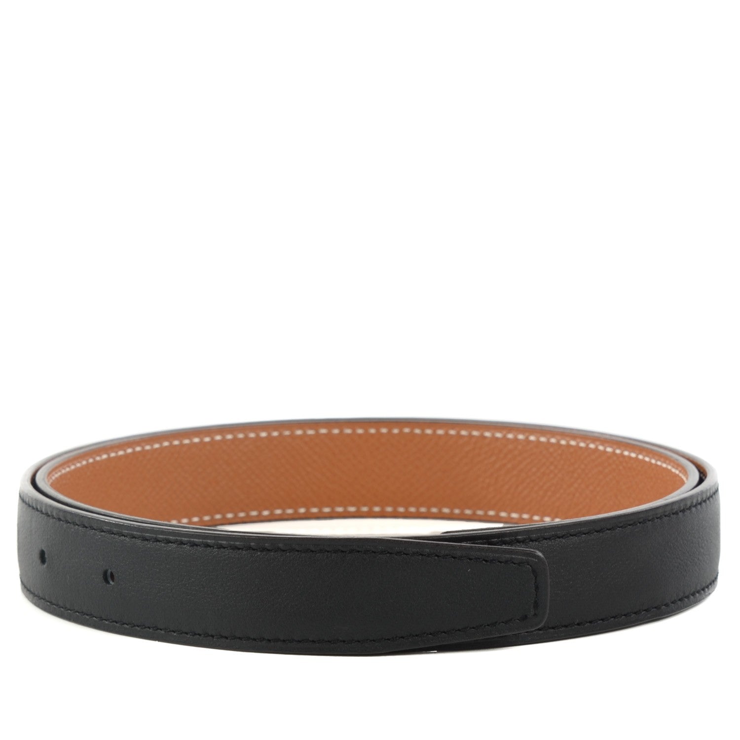 Hermes Epsom Swift 32mm Belt Strap 80 Gold Black 1 of 8