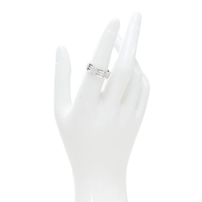 Cartier 18K White Gold Diamond Tank Francaise Band Ring 53 6.5 2 of 5