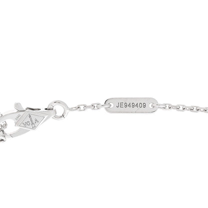 Van Cleef & Arpels 18K White Gold Diamond Sweet Alhambra Bracelet 4 of 5